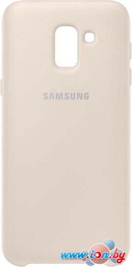Чехол Samsung Dual Layer cover для Samsung Galaxy J6 (золотистый) в Бресте