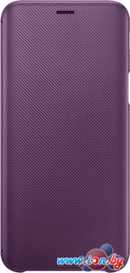 Чехол Samsung Flip Wallet для Samsung Galaxy J6 (фиолетовый) в Могилёве