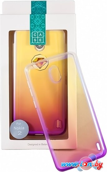 Чехол Case Rainbow для Nokia 2 (фиолетовый) в Бресте
