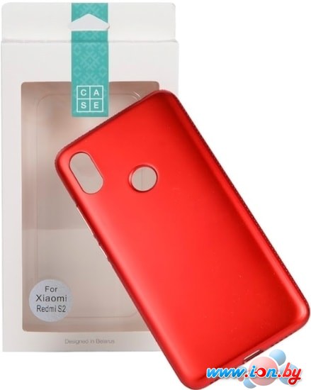 Чехол Case Deep Matte v.2 для Xiaomi Redmi S2 (красный) в Бресте