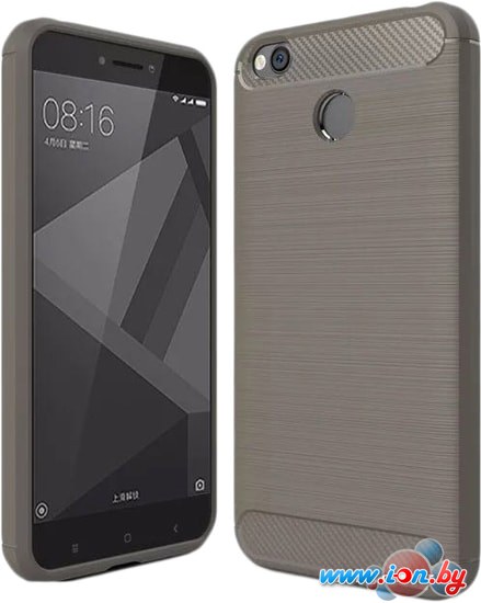 Чехол Case Brushed Line для Xiaomi Redmi 4X (серый) в Бресте
