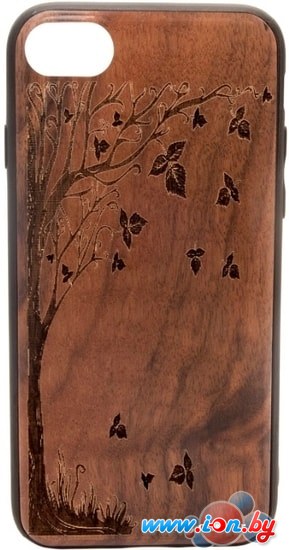 Чехол Case Wood для Apple iPhone 7/8 (грецкий орех, осень) в Бресте