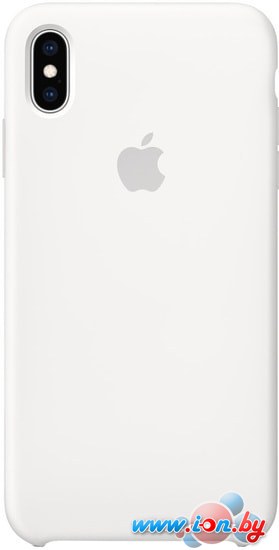 Чехол Apple Silicone Case для iPhone XS Max White в Гомеле