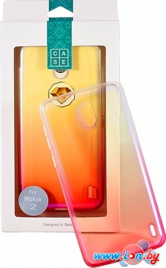 Чехол Case Rainbow для Nokia 2 (розовый) в Витебске