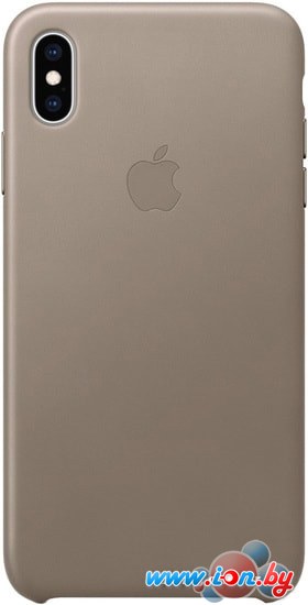 Чехол Apple Leather Case для iPhone XS Max Taupe в Могилёве