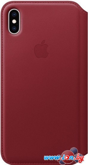 Чехол Apple Leather Folio для iPhone XS Max Red в Бресте