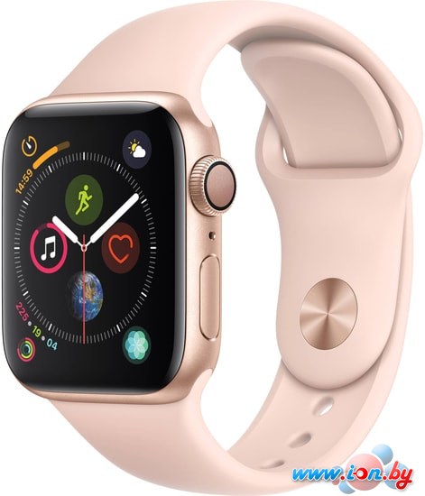 Умные часы Apple Watch Series 4 40 мм (алюминий золотистый/розовый песок) в Бресте