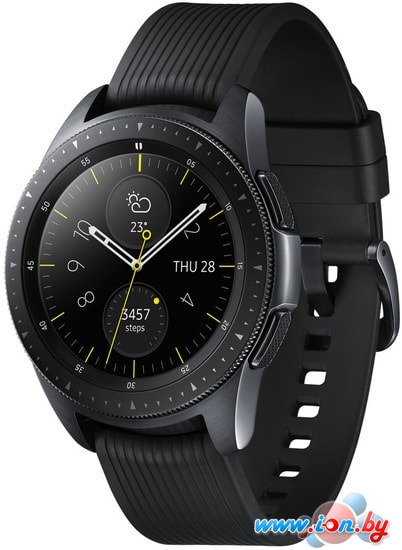 Умные часы Samsung Galaxy Watch 42мм (глубокий черный) в Гомеле