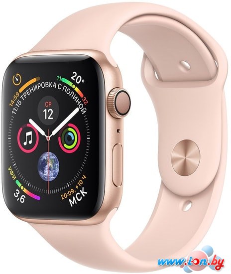 Умные часы Apple Watch Series 4 44 мм (алюминий золотистый/розовый песок) в Бресте