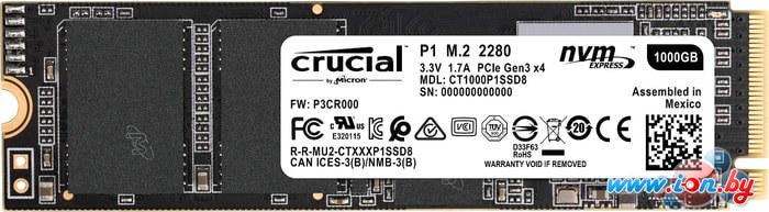 SSD Crucial P1 1TB CT1000P1SSD8 в Витебске