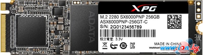 SSD A-Data XPG SX6000 Pro 256GB ASX6000PNP-256GT-C в Могилёве