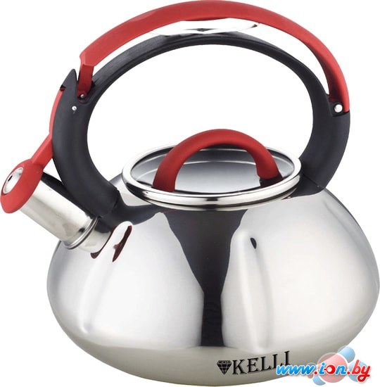 Чайник со свистком KELLI KL-4501 (красный) в Гомеле