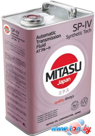 Трансмиссионное масло Mitasu MJ-332 ATF SP-IV Synthetic Tech 4л в Гомеле