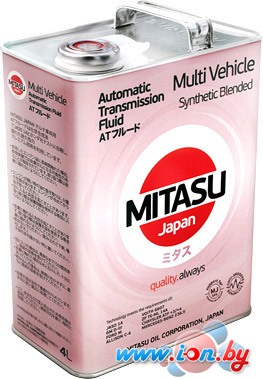 Трансмиссионное масло Mitasu MJ-323 MULTI VEHICLE ATF Synthetic Blended 4л в Гродно