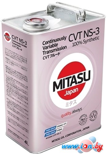 Трансмиссионное масло Mitasu MJ-313 CVT NS-3 4л в Бресте