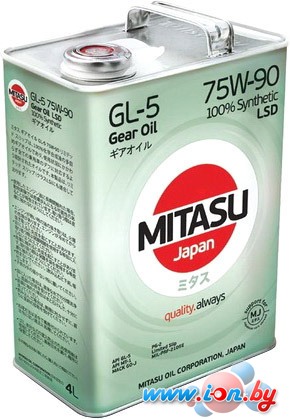 Трансмиссионное масло Mitasu MJ-411 GEAR OIL GL-5 75W-90 LSD 100% Synthetic 4л в Гродно