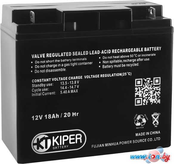 Аккумулятор для ИБП Kiper GPL-12180 (12В/18 А·ч) в Бресте