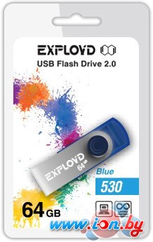 USB Flash Exployd 530 64GB (синий) [EX064GB530-Bl] в Могилёве