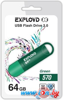 USB Flash Exployd 570 64GB (зеленый) [EX-64GB-570-Green] в Могилёве