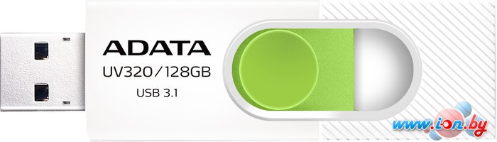 USB Flash A-Data UV320 128GB (белый/зеленый) в Могилёве