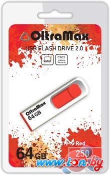 USB Flash Oltramax 250 64GB (красный) [OM-64GB-250-Red] в Могилёве