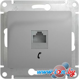 Розетка телефонная Schneider Electric Glossa GSL000381T (алюминий) в Витебске