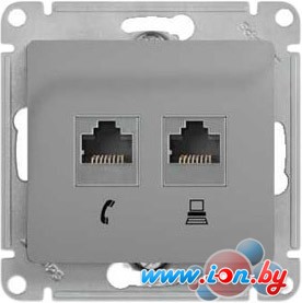 Розетка компьютерная Schneider Electric Glossa GSL000385 (алюминий) в Гомеле