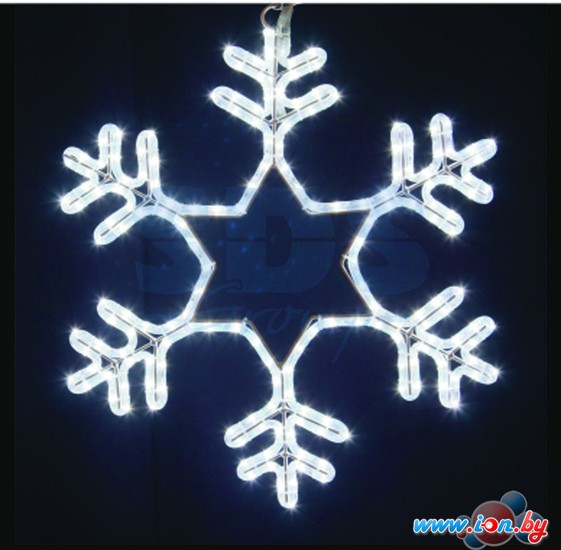 3D-фигура Neon-night Снежинка (55x55 см, белый мерцающий) [501-337] в Минске