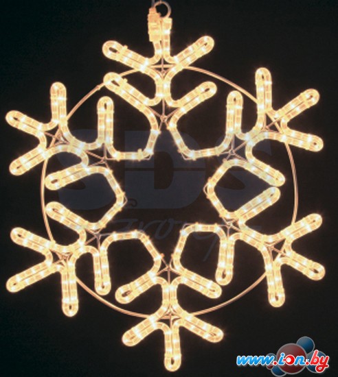 3D-фигура Neon-night Снежинка (55x55 см, белый теплый) [501-324] в Могилёве