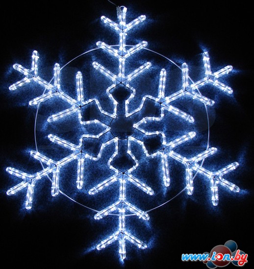 3D-фигура Neon-night Снежинка (95x95 см, белый мерцающий) [501-338] в Гомеле