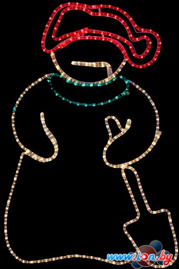 2D-фигура Neon-night Снеговик с лопатой (94x63 см) [501-321] в Бресте