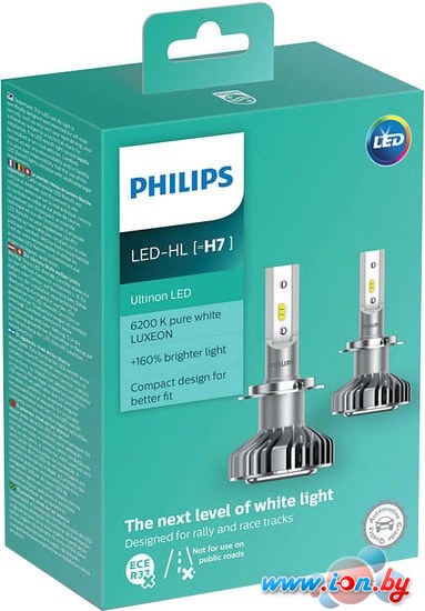 Светодиодная лампа Philips Ultinon LED H7 2шт в Могилёве