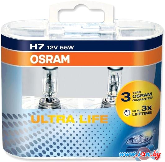 Галогенная лампа Osram H7 Ultra Life 2шт [64210ULT-HCB] в Могилёве