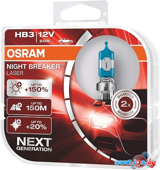 Галогенная лампа Osram HB3 9005NL-HCB 2шт в Бресте