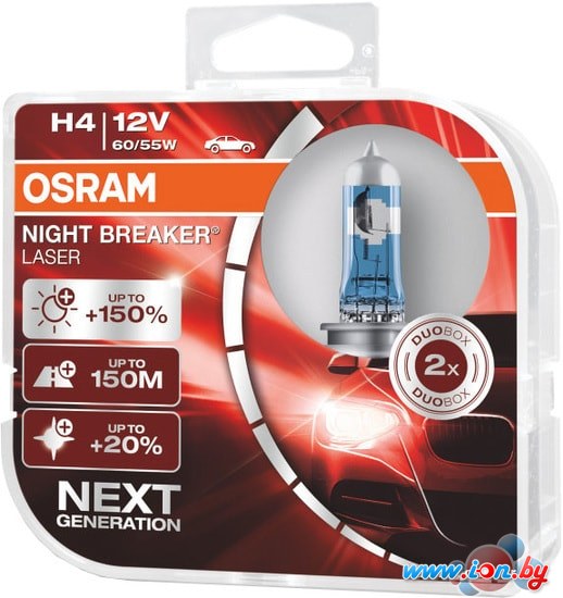 Галогенная лампа Osram H4 64193NL-HCB 2шт в Гомеле