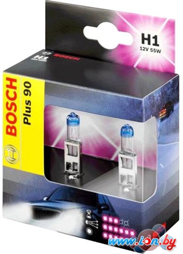 Галогенная лампа Bosch H1 Plus 90 2шт [1987301073] в Гродно