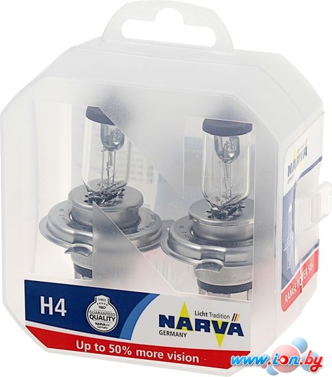 Галогенная лампа Narva H4 Range Power 50+ 2шт в Гродно