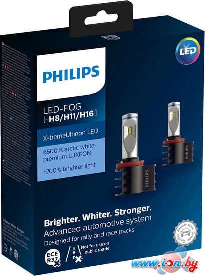 Светодиодная лампа Philips H8/H11/H16 X-tremeUltinon LED 2шт в Гомеле