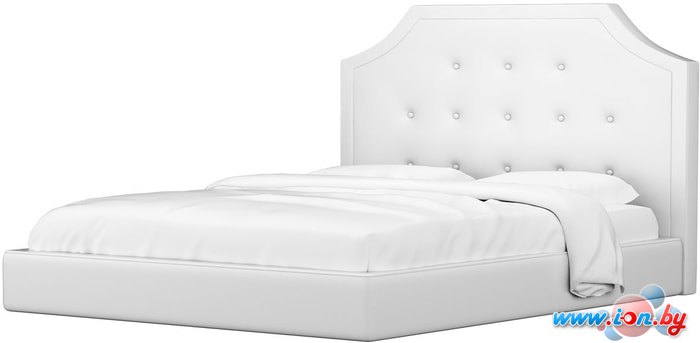 Кровать Mebelico Кантри 160x200 (экокожа, белый) в Бресте