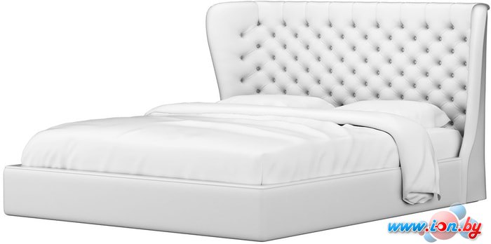 Кровать Mebelico Далия 160x200 (экокожа, белый) в Гомеле