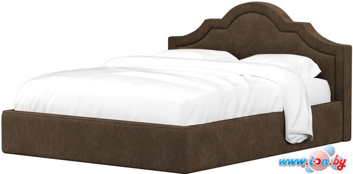 Кровать Mebelico Афина 160x200 (вельвет коричневый) в Могилёве