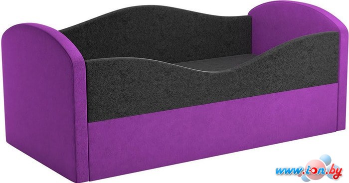 Кровать Mebelico Сказка 75x160 (черный/фиолетовый) в Бресте