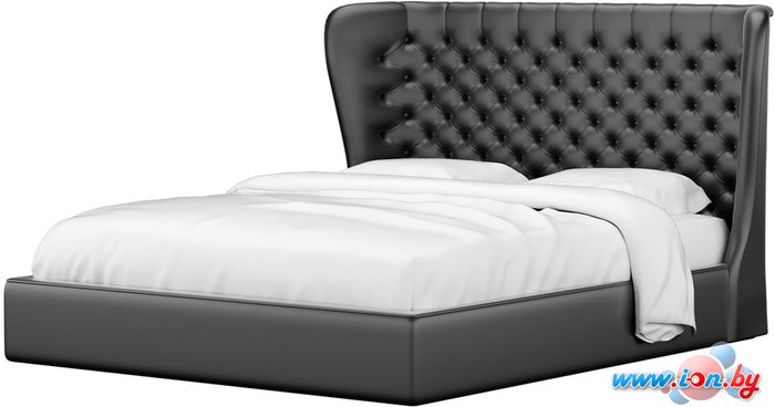 Кровать Mebelico Далия 160x200 (экокожа, черный) в Гомеле