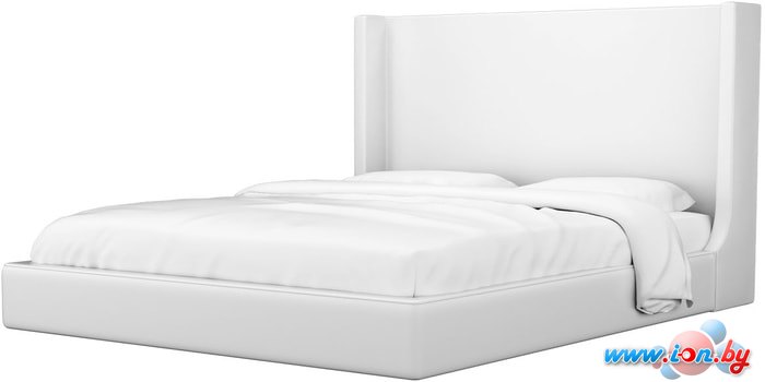 Кровать Mebelico Ларго 160x200 (экокожа, белый) в Бресте