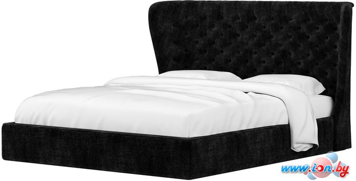 Кровать Mebelico Далия 160x200 (вельвет люкс, черный) в Гомеле