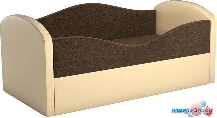 Кровать Mebelico Сказка 75x160 (коричневый/экокожа бежевый) в Гомеле