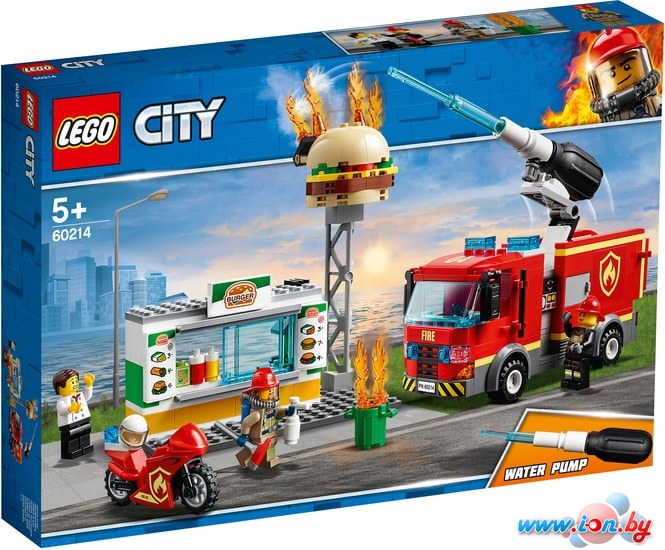 Конструктор LEGO City 60214 Пожар в бургер-кафе в Витебске