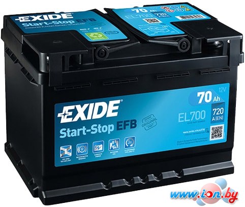 Автомобильный аккумулятор Exide Start-Stop EFB EL700 (70 А·ч) в Витебске