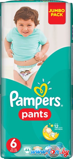 Трусики-подгузники Pampers Pants 6 Extra Large (44 шт) в Гомеле