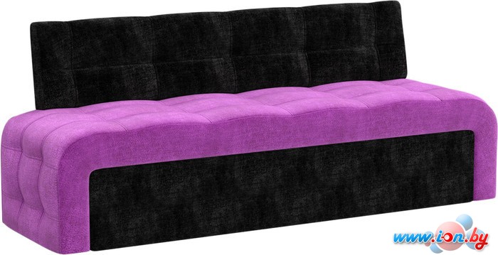 Диван Mebelico Люксор (прямой, вельвет, фиолетовый/черный) в Могилёве